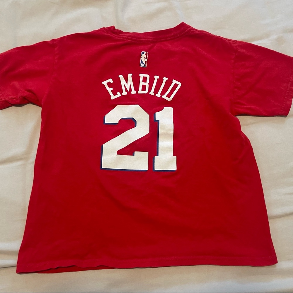Philly Sports Set (4) Kids T-Shirts Size 7 Phillies Eagles Sixers Nike - Picture 7 of 9
